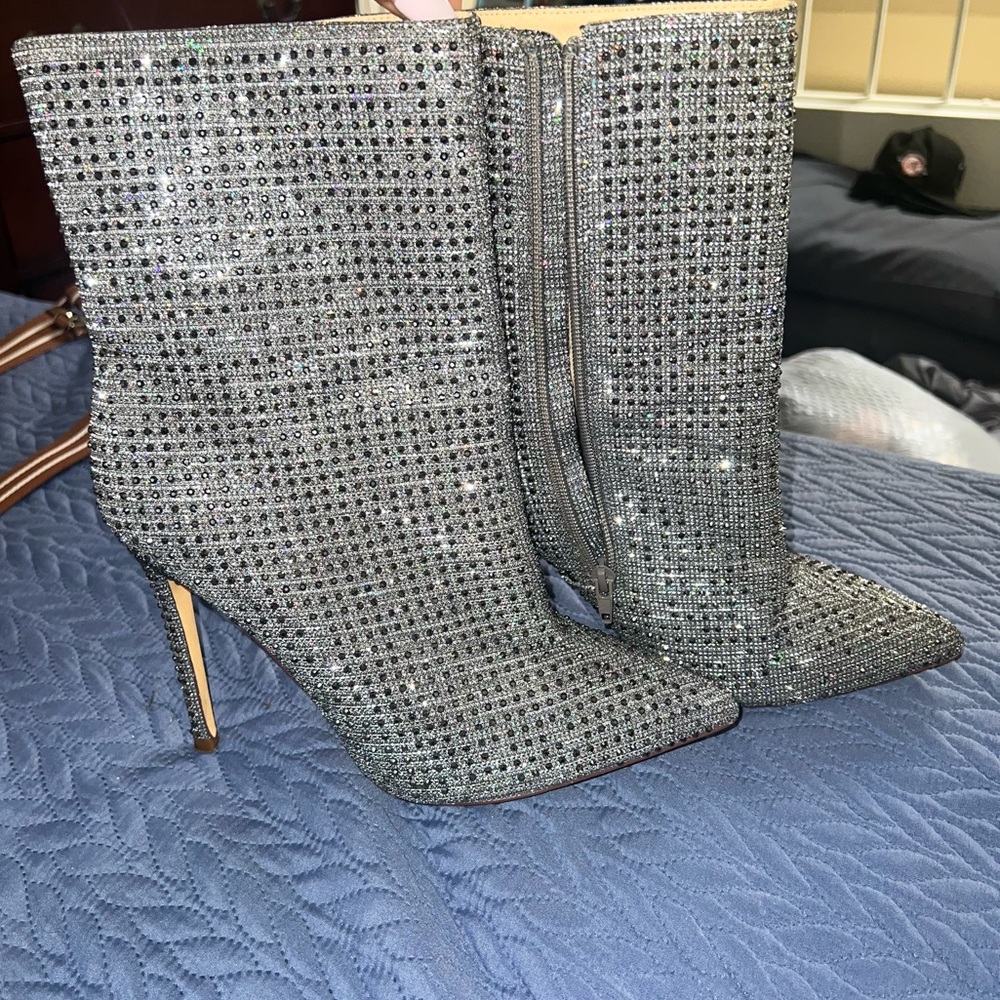 Sparkly Stiletto Boots